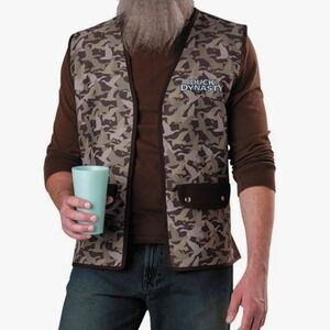 Duck Dynasty Uncle Si Costume Vest Brown Duck Camo A&E One Size Fits Most